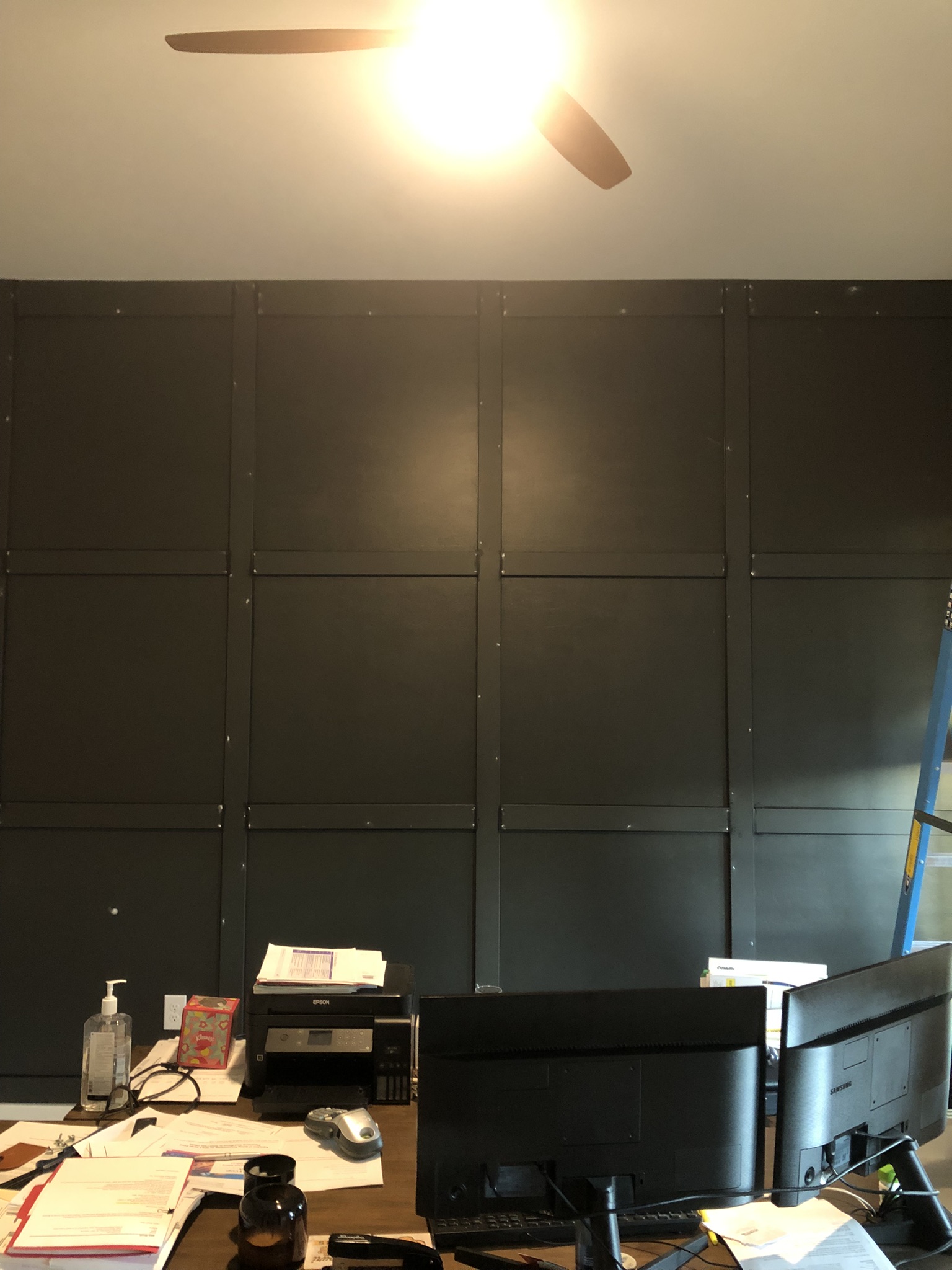 Accent wall installation